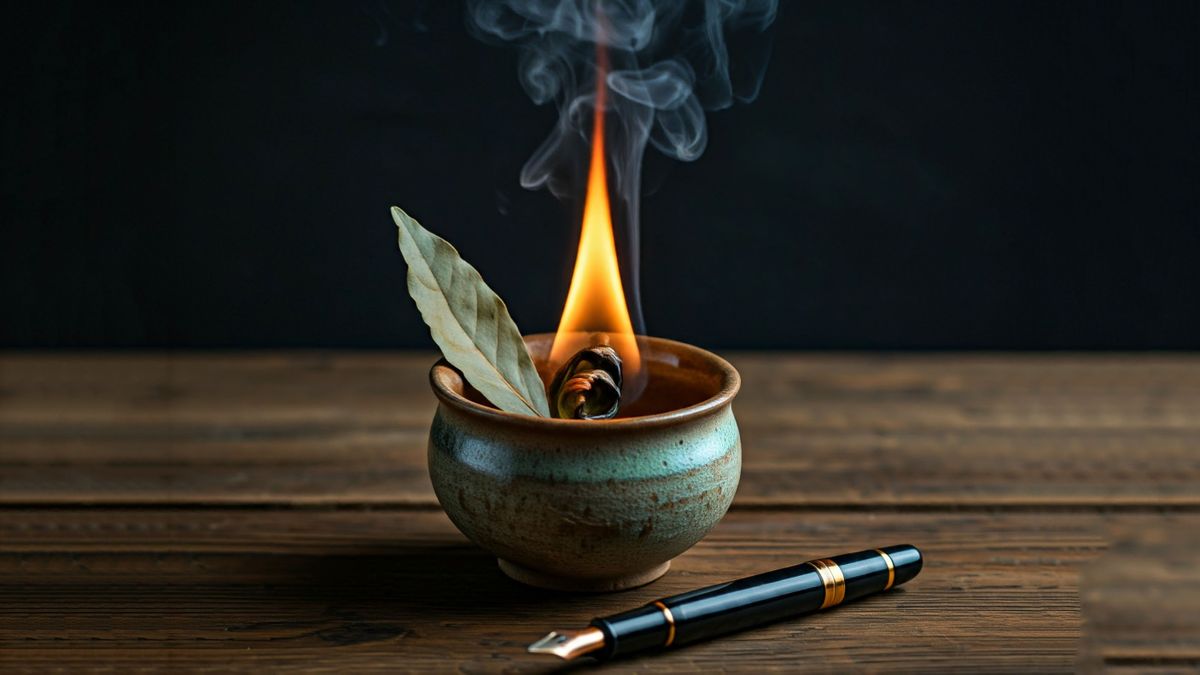 Ritual del laurel para el último día de octubre.