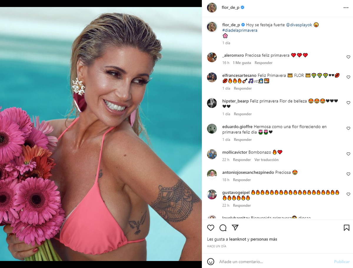El posteo de Florencia Peña en Instagram.