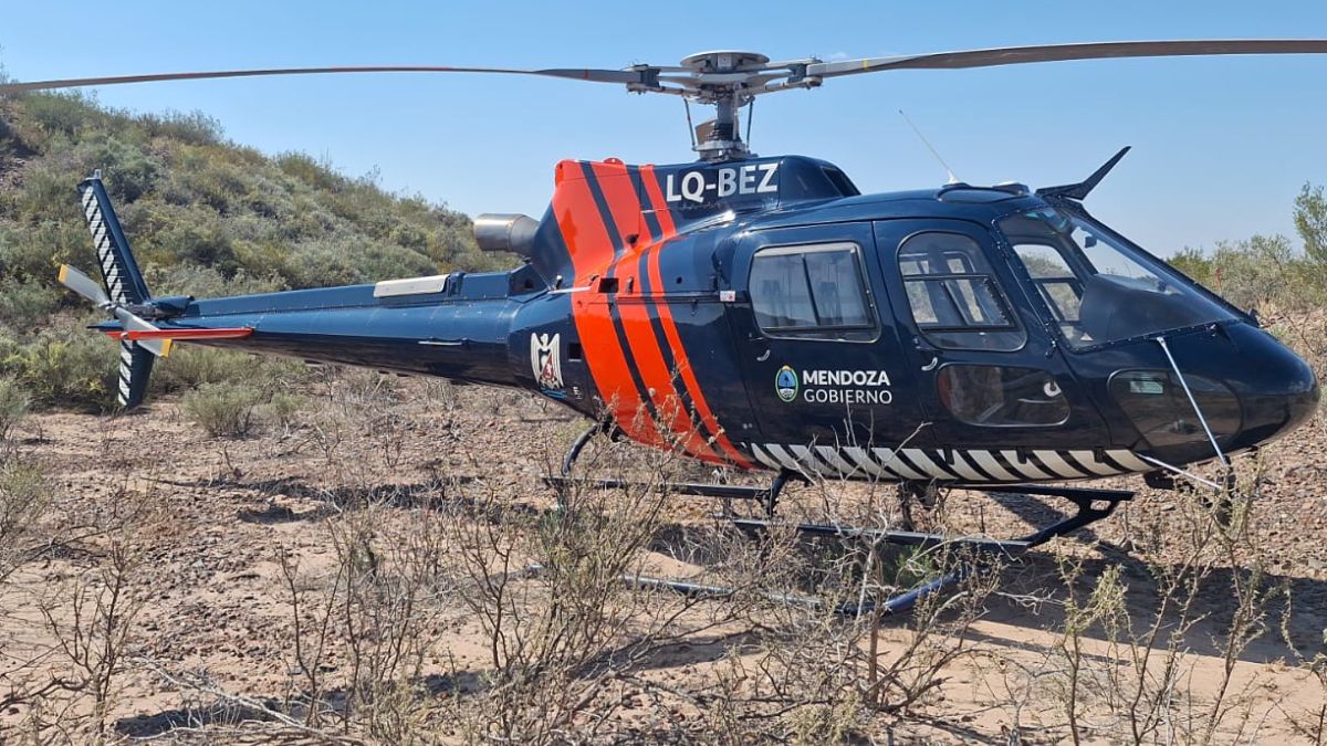 La Policía trabajó en dos fuertes accidentes en Mendoza: un rescate aéreo y un motociclista grave