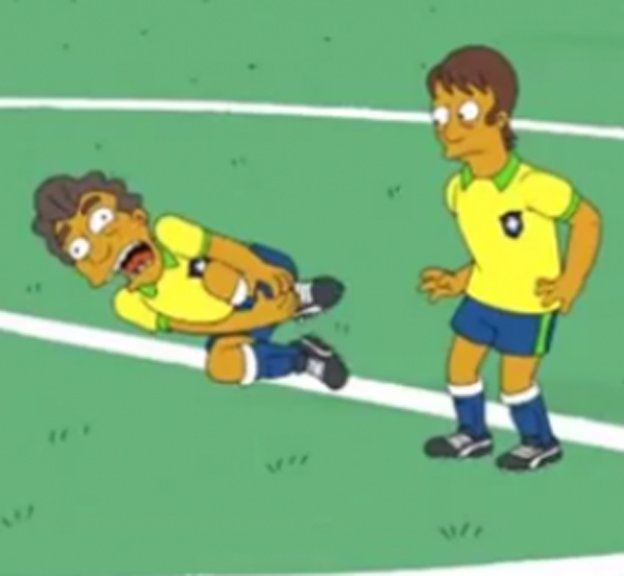 Los Simpson predicen la lesión de Neymar