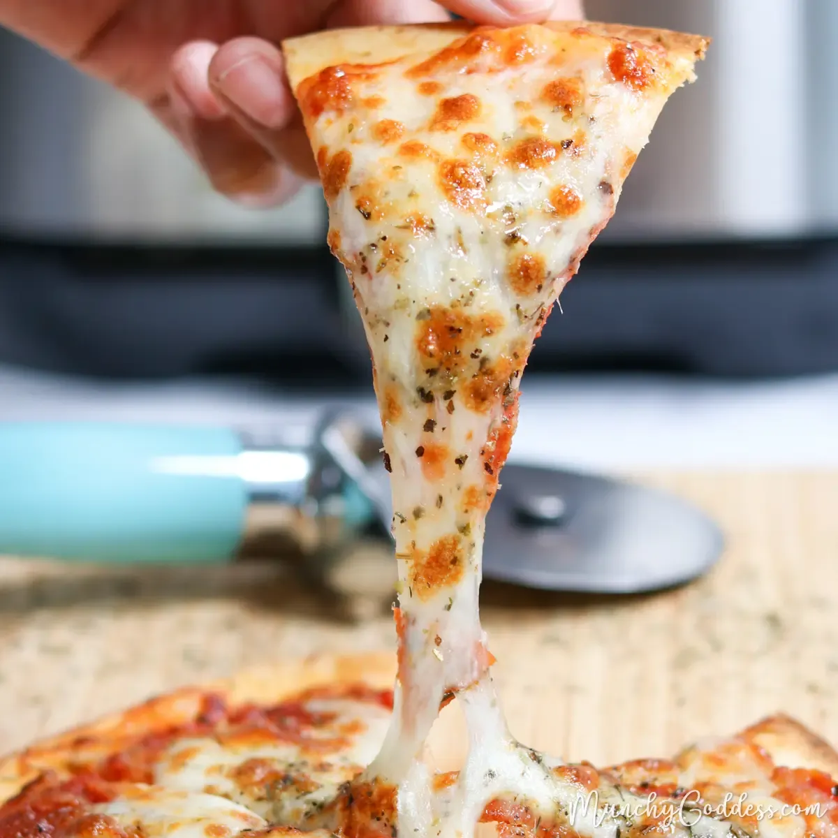 La freidora de aire te permite conseguir una pizza excelente. La freidora de aire te permite conseguir una pizza excelente.