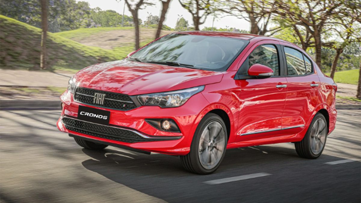 FIAT Cronos, uno de los autos con los que la marca italiana alcanzó el liderazgo en ventas en Argentina.