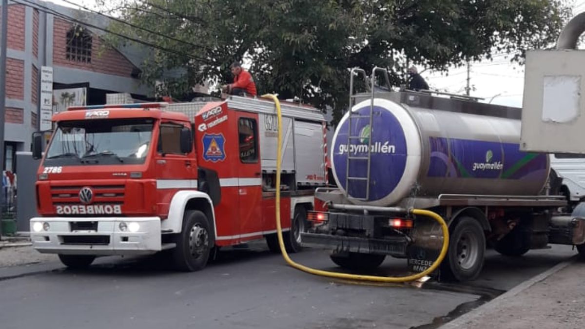 Se produjo un incendio en un depósito de Guaymallén