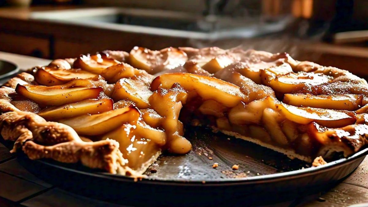 Recetas: tarta invertida de manzanas. 