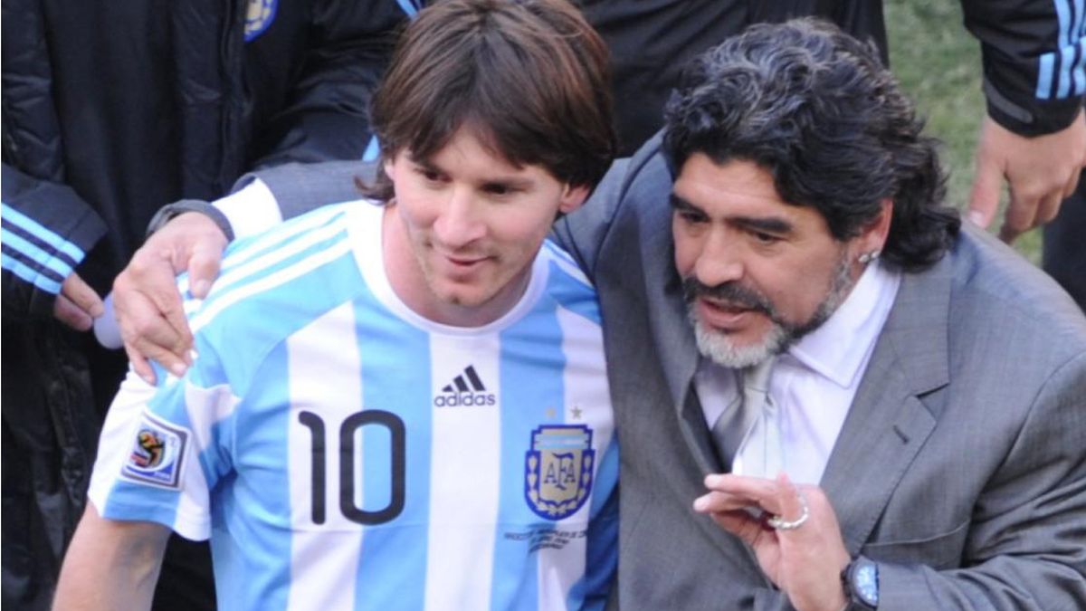 Lionel Messi y Diego Maradona, los más grandes de la historia más allá de lo que opinen en Alemania... Lionel Messi y Diego Maradona, los más grandes de la historia más allá de lo que opinen en Alemania...