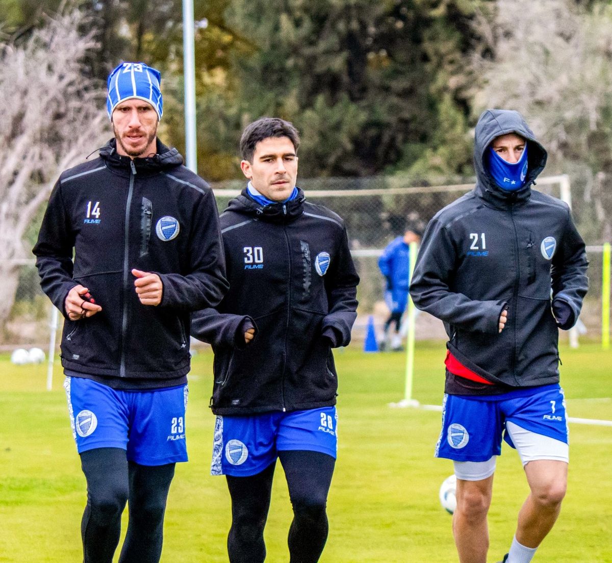 Godoy Cruz entrena en el predio de Coquimbito en la previa del partido frente a Independiente Rivadavia.