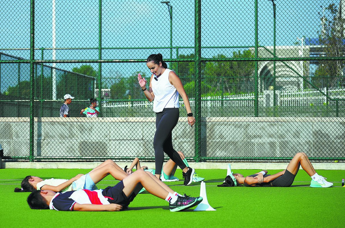 Grecia brinda un curso de entrenamiento respiratorio en un programa juvenil. Grecia brinda un curso de entrenamiento respiratorio en un programa juvenil.