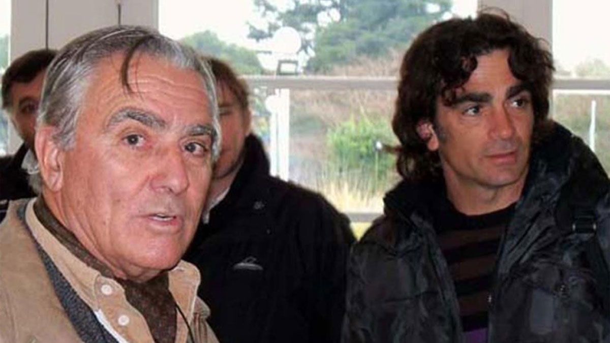Raúl Pérez Roldán junto a su hijo, el ex tenista argentino Guillermo Pérez Roldán.