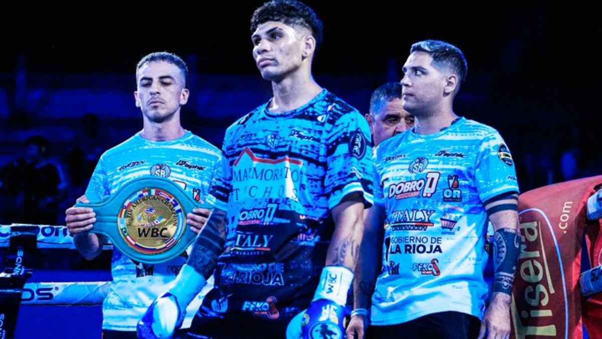 Boxeo en la FAB: menos de un minuto necesitó Sansón Rosa para ganar por KOT y retener el título Latino CMB