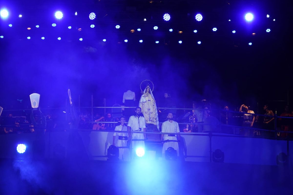 Como siempre, la Virgen de la Carrodilla tuvo su momento protagónico.