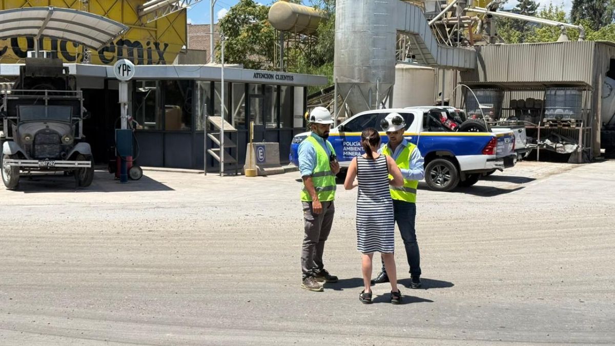 Una inspección de la Policía Minera detectó irregularidades en una planta de hormigón en Godoy Cruz