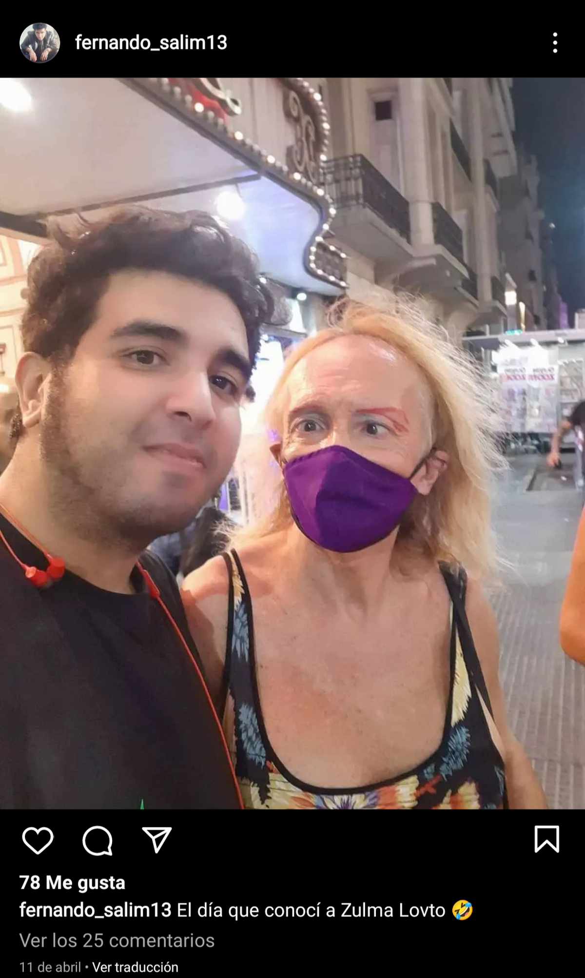 Fernando André Sabag (35), en una de las imágenes que posteaba en sus redes sociales.