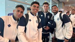 Fernández, Sartori, Studer y Ramis antes del viaje.