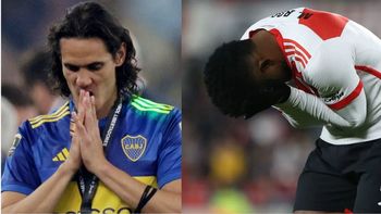 Edinson Cavani o Miguel Borja: quién perdió más goles en el 2025