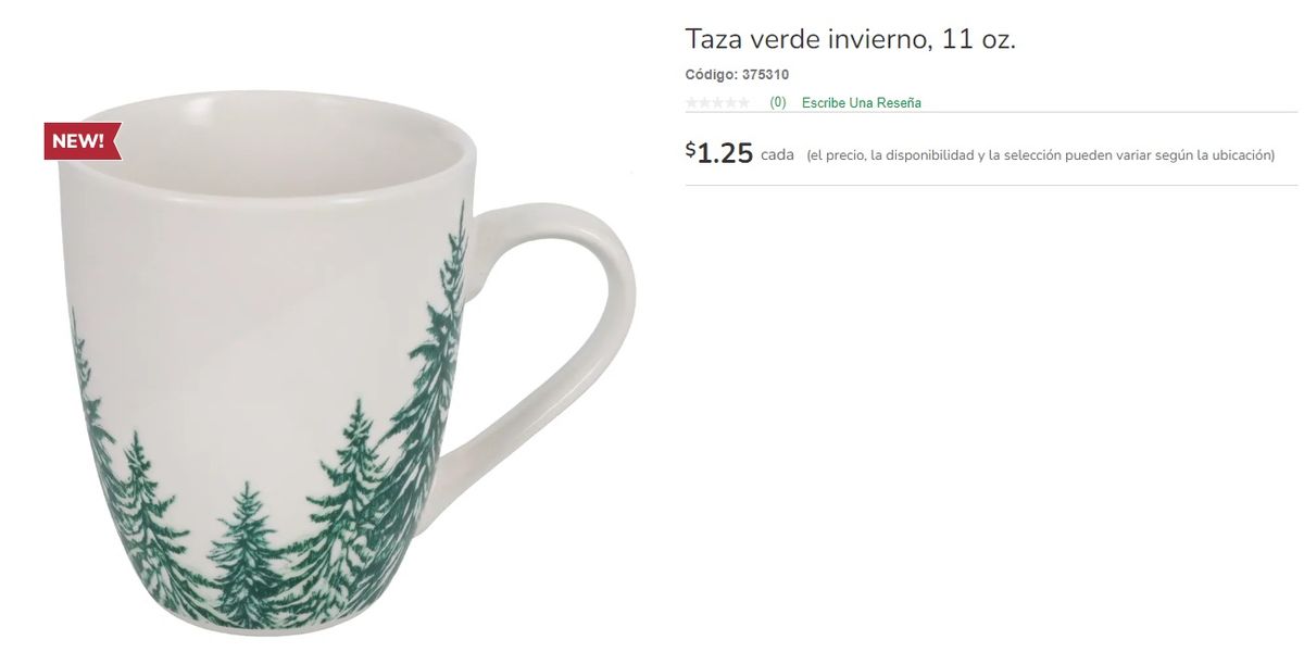 La taza está en descuento en la página web de la tienda de Estados Unidos. Imagen de dollartree.com La taza está en descuento en la página web de la tienda de Estados Unidos. Imagen de dollartree.com
