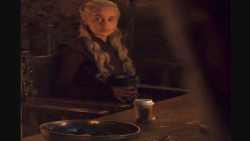 Game of Thrones: ¡se les coló un vaso de café en el cuarto capítulo!