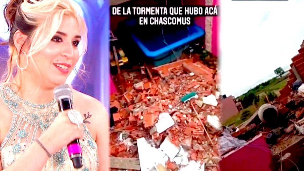 Rocío Quiroz rompió en llanto por los destrozos en su casa.