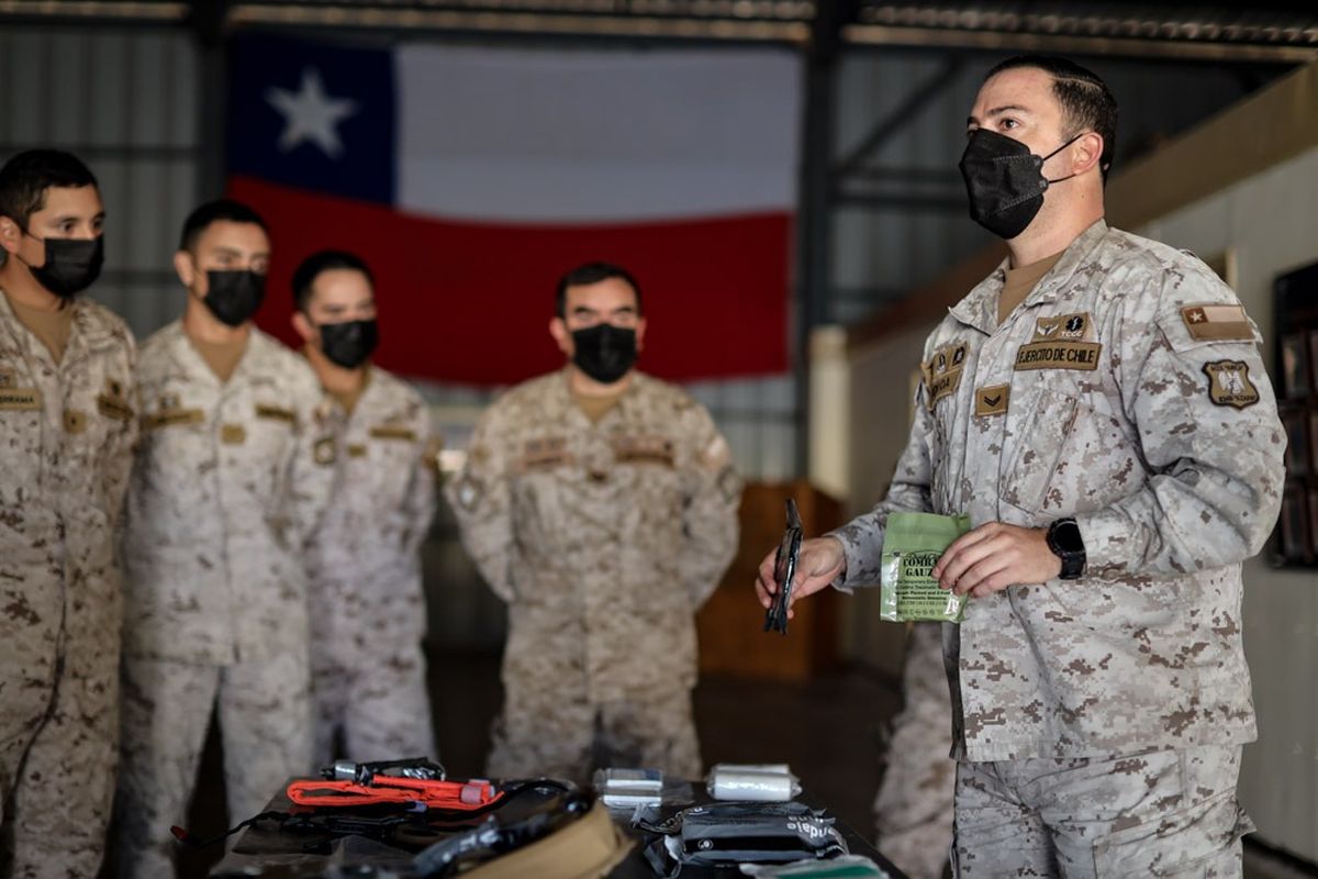 Los efectivos chilenos podrían asistir a Mendoza en caso de una catástrofe natural. Foto: Ejército de Chile.