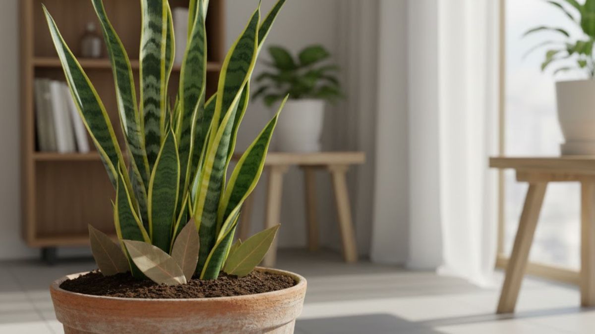 Pocos lo saben: qué significa y para qué sirve colocar hojas de laurel en el sustrato de la sansevieria o lengua de suegra