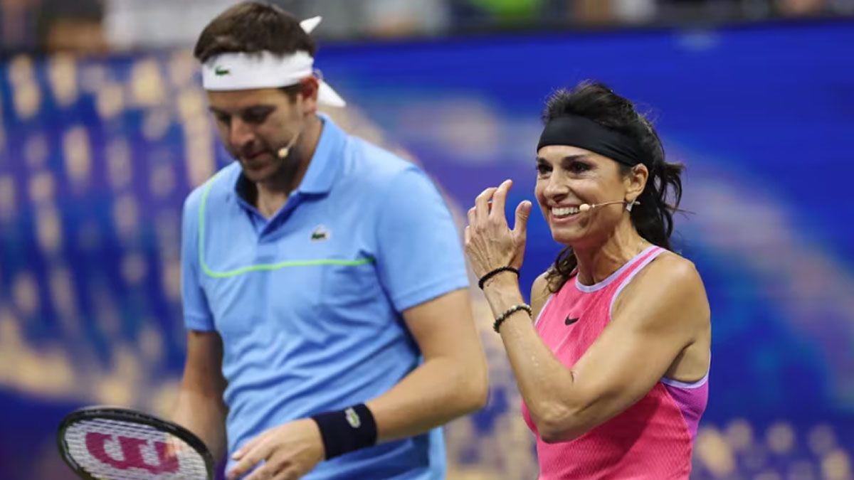 Juan Martín Del Potro y Gabriela Sabatini fueron invitados como ex campeones del US Open. Juan Martín Del Potro y Gabriela Sabatini fueron invitados como ex campeones del US Open.