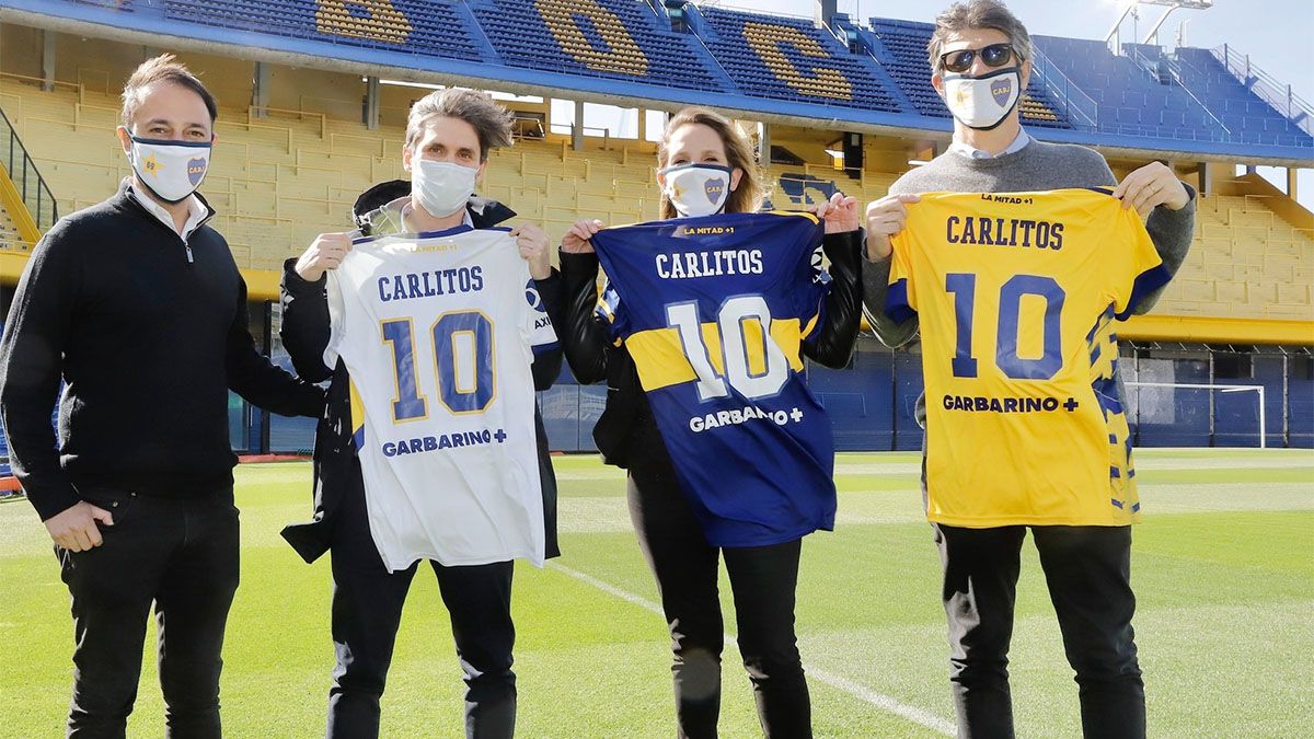 Cómo luce la camiseta de Boca con el nuevo sponsor  