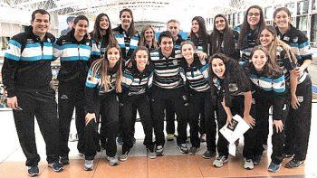 Carolina Zeitune, a Europa, con las U18