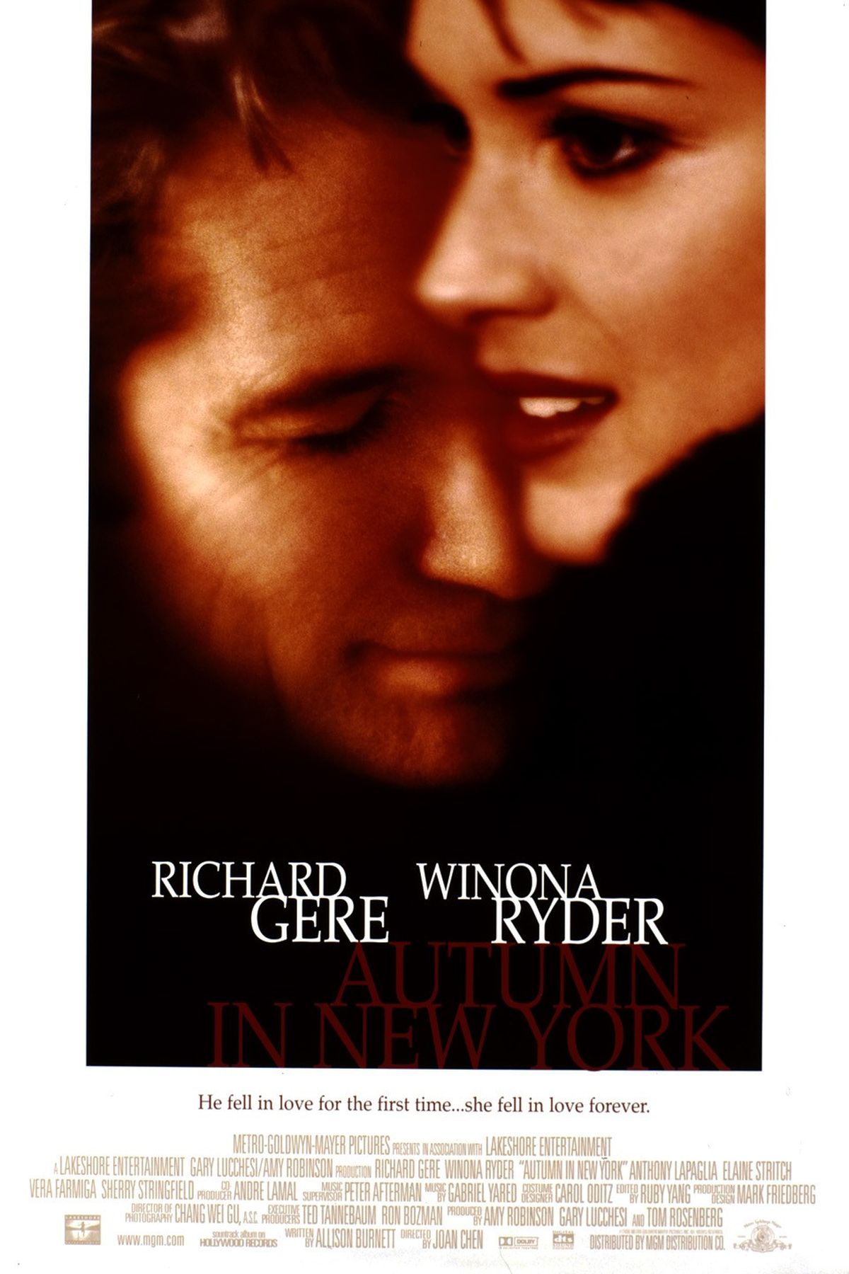 Para volver a creer en el amor. Richard Gere es el gran protagonista de Otoño en New York. Para volver a creer en el amor. Richard Gere es el gran protagonista de Otoño en New York.