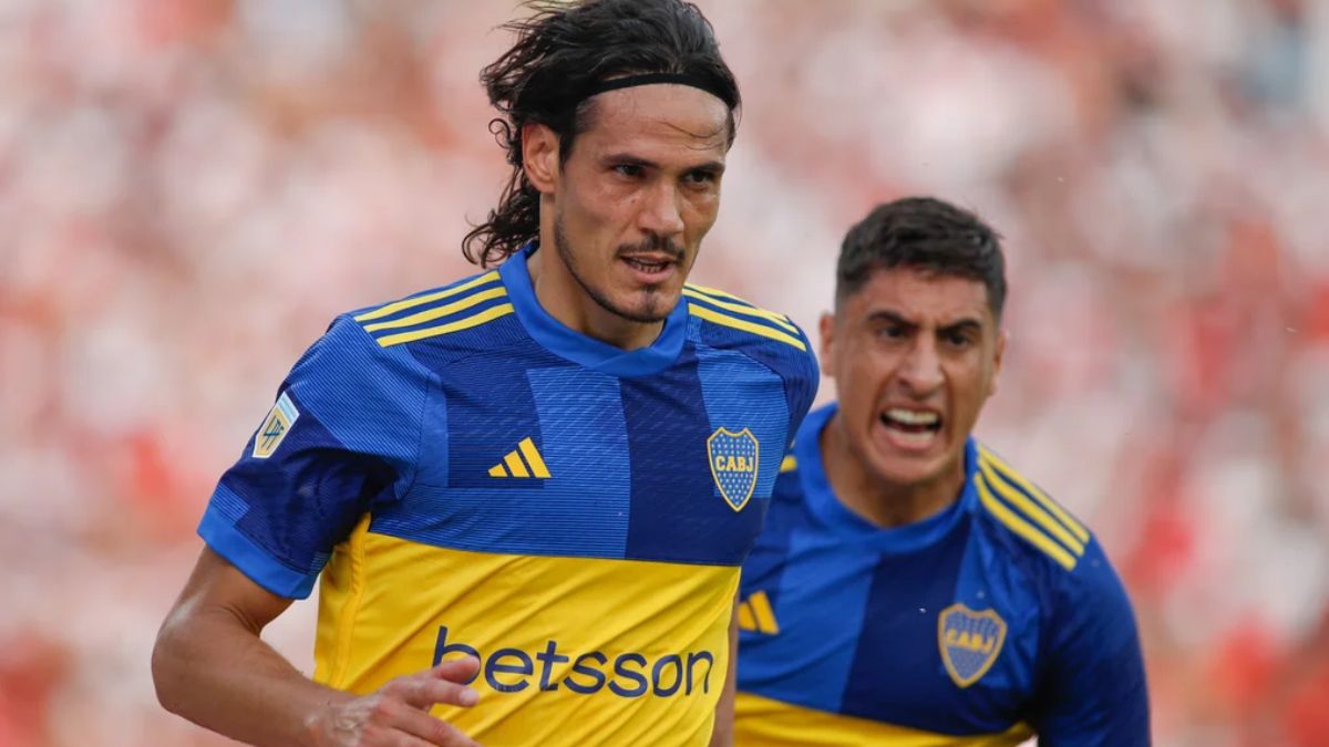 Boca buscará ganar en Asunción con Edinson Cavani y MIguel Merentiel como atacantes.