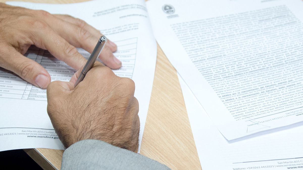 El Gobierno de Mendoza cuenta con 43 conciliadores para actuar en los casos de juicios laborales que llegan a la Subsecretaría de Trabajo.