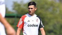 Pablo Solari tuvo su primer entreamiento del año con River