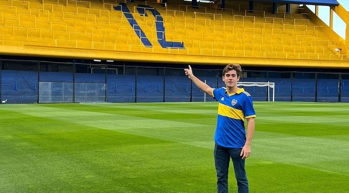 Franco Colapinto celebró el triunfo del Xeneize en la previa del Road Show de la Fórmula 1 en Argentina