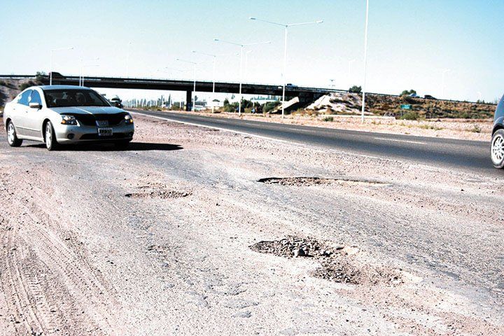 Mala imagen: los accesos a Mendoza se encuentran en mal estado