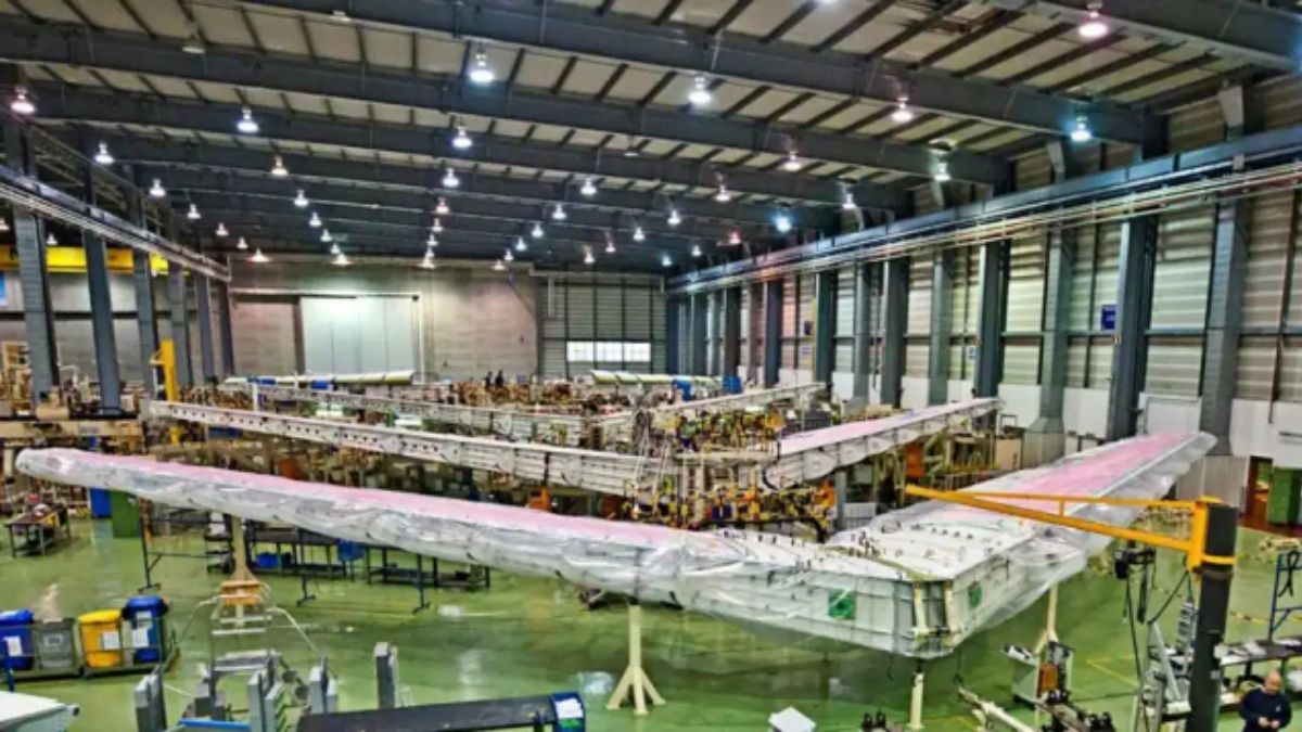 Planta de Airbus en Cádiz. Fuente: Airbus Planta de Airbus en Cádiz. Fuente: Airbus