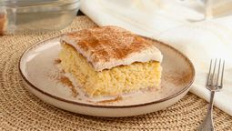 Postre tres leches.