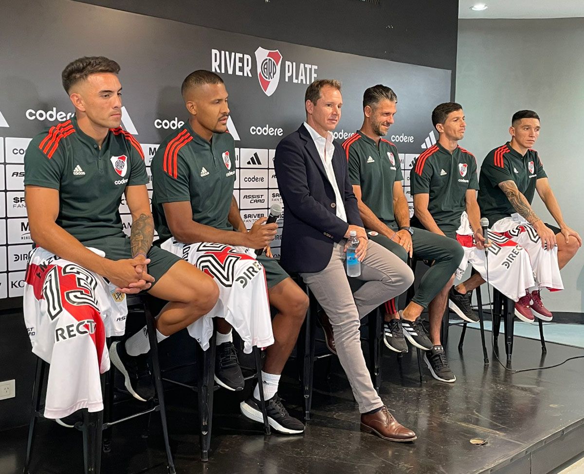 Demichelis se mostró satisfecho con el mercado de pases que hizo River