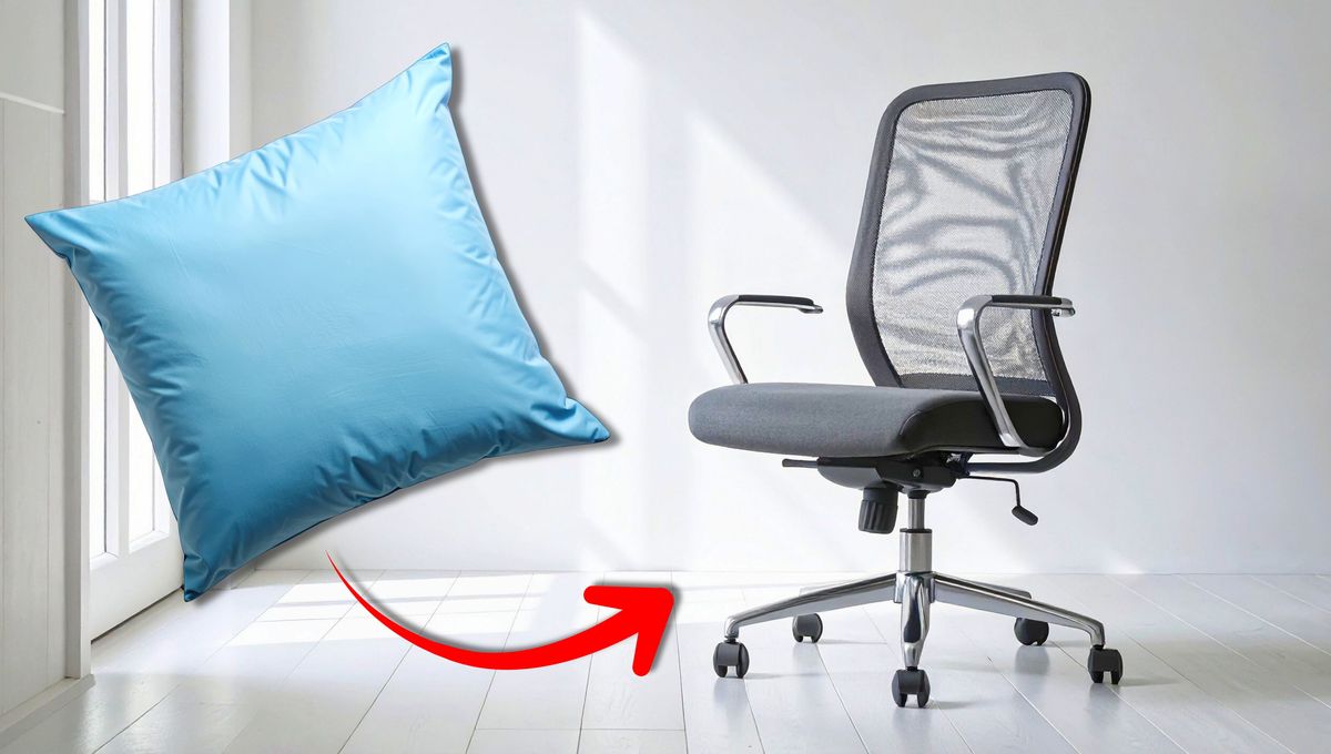 Truco DIY: cómo coser una almohada lumbar para colocar en la silla