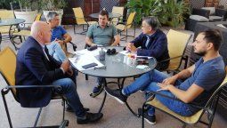Los libertarios José Luis Espert y Luis Rosales, acompañados del senador ex protectora Marcelo Romano, se reunieron este sábado con Omar De Marchi. El año electoral ya arrancó en Mendoza.