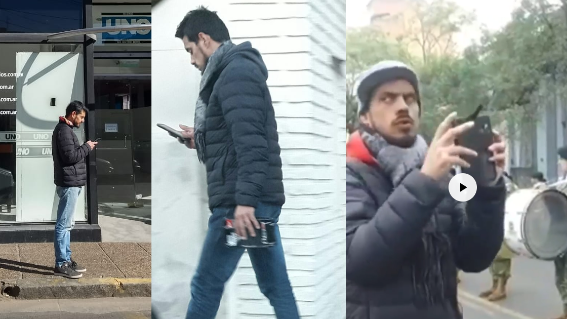 Se conoció la identidad del hombre que fue sorprendido sacando fotos en la vía pública
