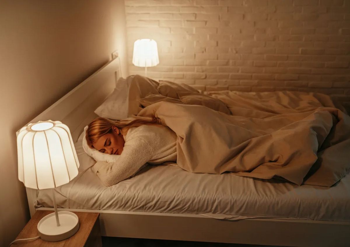 Conductas comunes entre personas ¿Es malo dormir con la luz prendida?
