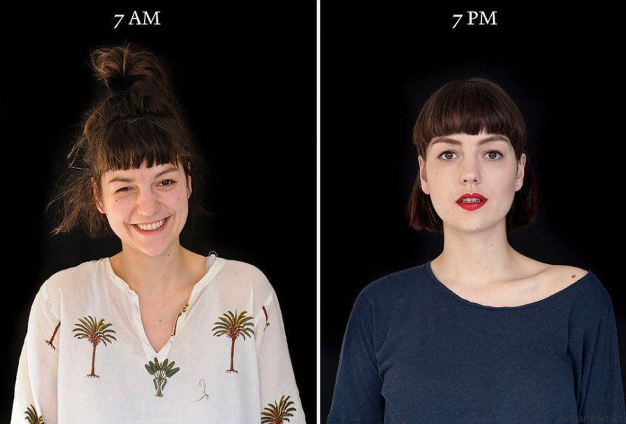 Mirá cómo la gente se transforma de la mañana a la noche