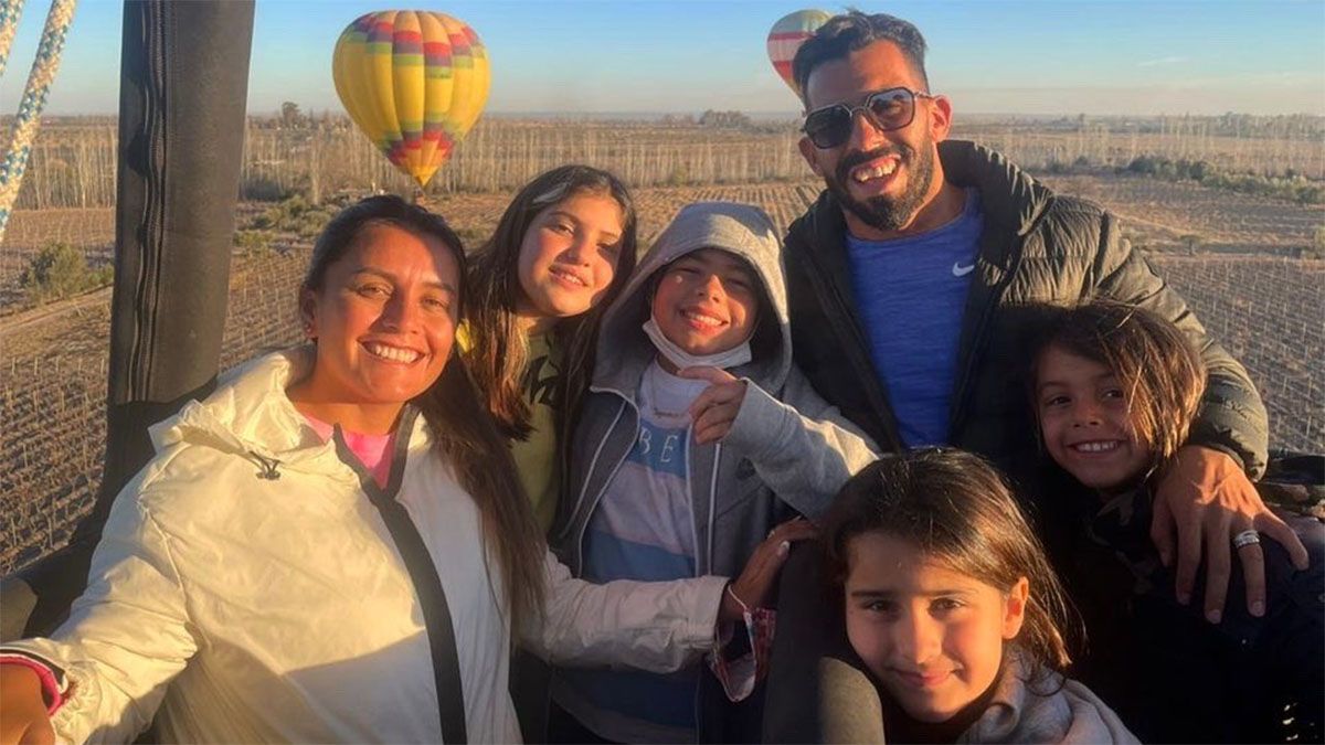 Tevez y su familia siguen disfrutando de sus vacaciones en Mendoza