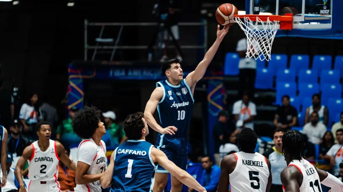José Vildoza fue la clave del triunfo de la Selección argentina de básquet frente a Canadá en la semifinal de la AmeriCup 2025.