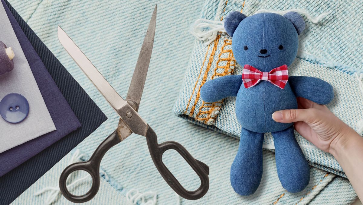 Con un DIY y unos jeans viejos: crea osos de peluche muy bonitos y fáciles