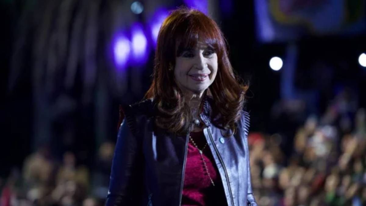 Cristina Kirchner en un acto en Corrientes.
