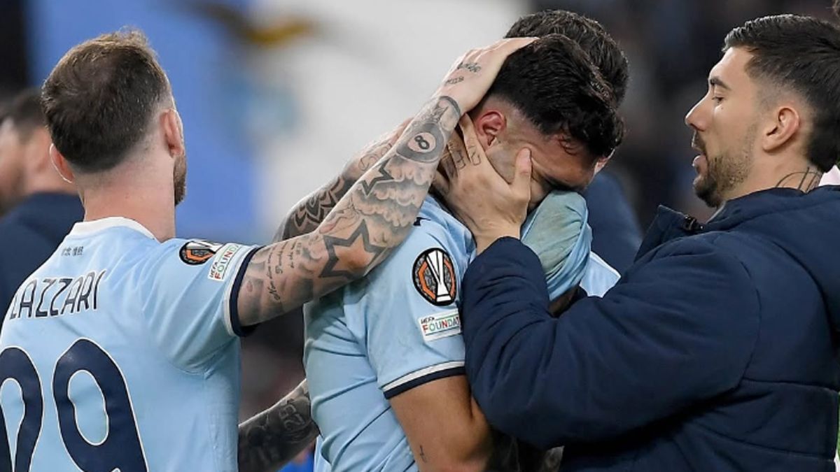 El Taty se fue entre lágrimas del campo de juego.