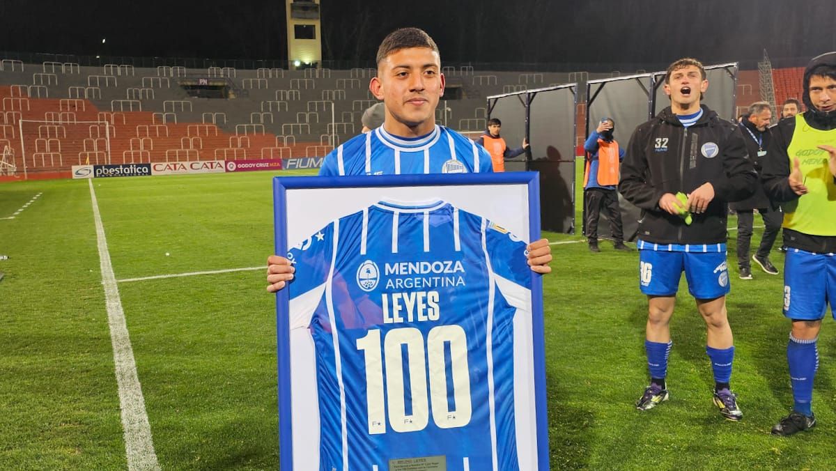 Bruno Leyes cumplió cien partidos con la camiseta de Godoy Cruz