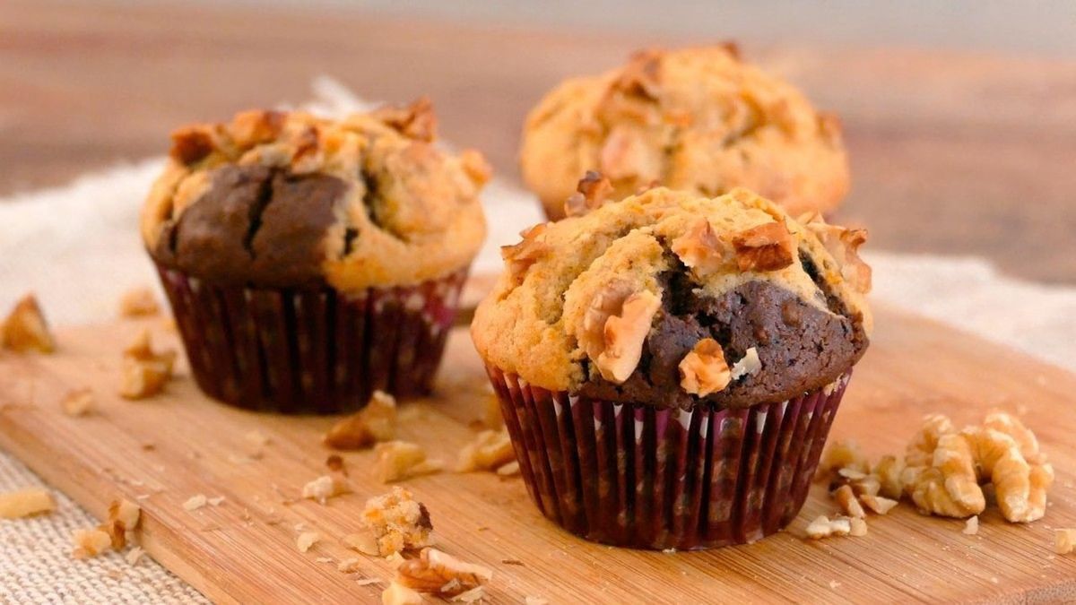 Magdalenas de calabaza y cacao sin harina: la receta riquísima para incorporar en la dieta