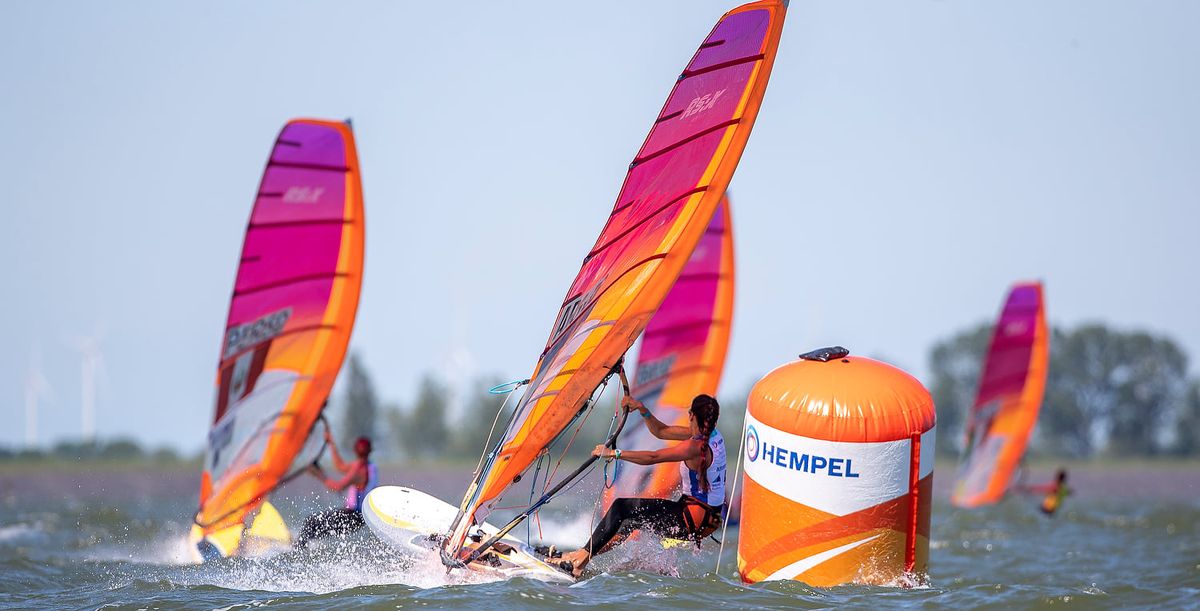Celia Tejerina en plena acción en la Allianz Regatta.