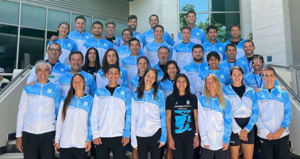 El equipo argentino que compitió en el Iberoamericano de atletismo