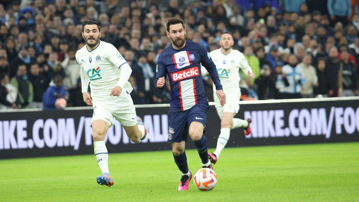 Lionel Messi se puso la 10 pero no pudo evitar la eliminación del PSG de la Copa de Francia